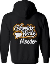 Moeder vest  – Mama vest met capuchon Dames – Perfect Moederdag Sweatvest  - Geschenk vest Cadeau – Hoodie met rits - Maat 3XL