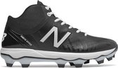 New Balance PM4040K5 Mid Hoog Kunststof Honkbal Softbal Schoenen - Black/White - US 10,5 - Breedte