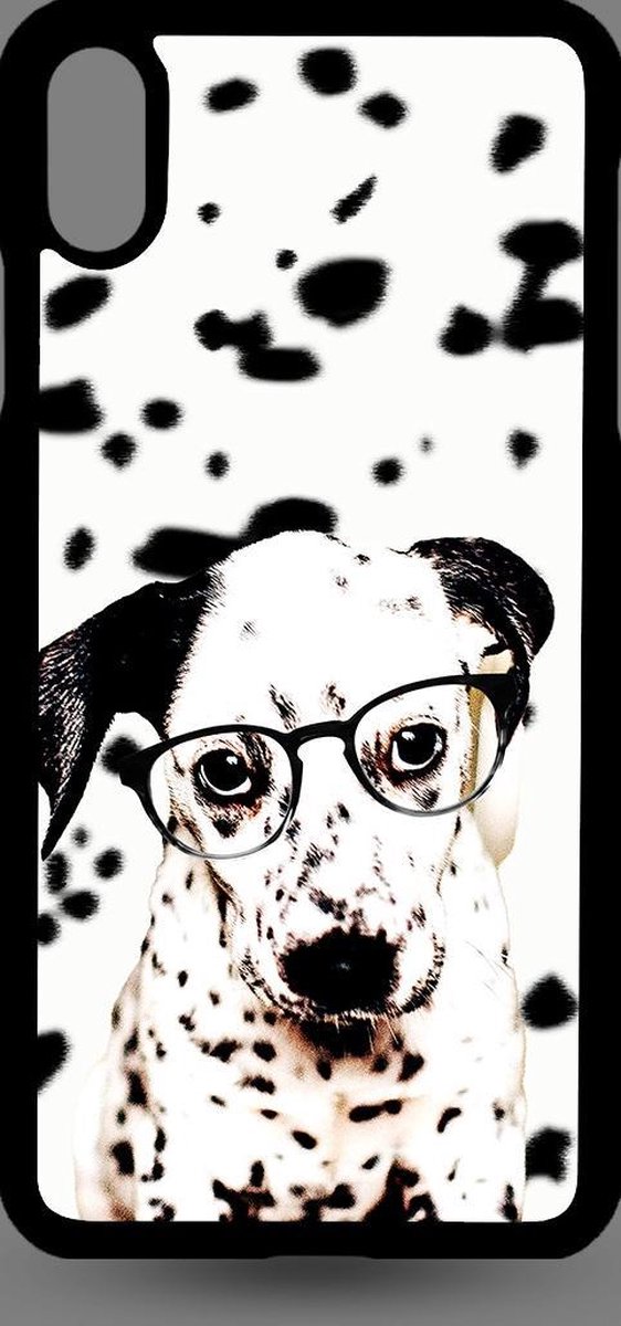 iPhone Xs MAX - Dalmatier pup met bril