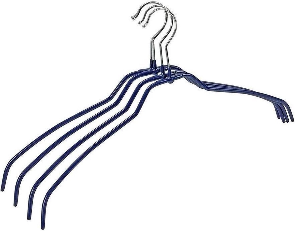 Goedkoopste 10412411100 Formbügel Slim 42 - 4er Set Kleiderbügel, dunkelblau