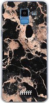 Samsung Galaxy J6 (2018) Hoesje Transparant TPU Case - Rose Gold Marble #ffffff