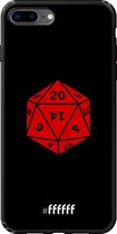 6F hoesje - geschikt voor iPhone 7 Plus -  TPU Case - D20 - Black #ffffff