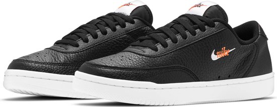 Nike Court Vintage Prm Dames Sneakers - Black/White-Total Orange - Maat 36  | bol.com