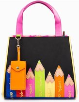 Irregular Choice Pencil Me In Chalk Tas Zwart
