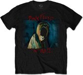Pink Floyd Heren Tshirt -XL- The Wall Scream Zwart