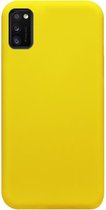 ADEL Siliconen Back Cover Softcase Hoesje Geschikt voor Samsung Galaxy A41 - Geel