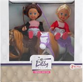 Toi-toys Mini poupée avec chevaux Lilly Junior Beige 4 pièces