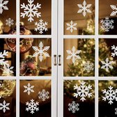 Raamstickers kerst | Kerstdecoratie voor binnen | Sneeuwvlokken kerstversiering x 27 Stickers