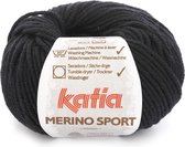 Katia - Merino Sport - 2 Zwart - 50 gr.