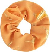 Scrunchie Gouden veer | Okergeel