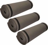 zwarte fitnessmatten - 180 x 50 cm - 8 stuks