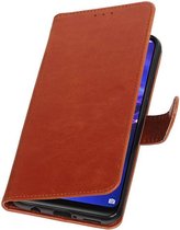 Wicked Narwal | Premium bookstyle / book case/ wallet case voor Huawei Mate 20 Lite Bruin