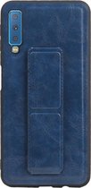 Wicked Narwal | Grip Stand Hardcase Backcover voor Samsung Samsung Galaxy A7 (2018) Blauw