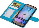 Wicked Narwal | Samsung Galaxy S6 Portemonnee hoesje booktype wallet Turquoise