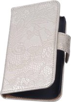 Wicked Narwal | Lace bookstyle / book case/ wallet case Hoes voor sony Xperia E3 D2203 Goud