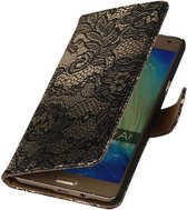 Wicked Narwal | Lace bookstyle / book case/ wallet case Hoes voor Samsung galaxy a7 2015Zwart