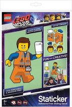 Lego the movie 2 Emmet - muursticker - raamsticker - stickers - speelgoed - figuren - Viros