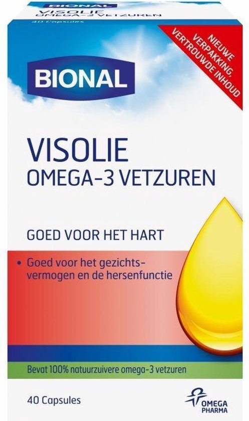 Bional Visolie Omega- 3 Vetzuren - 40 capsules - Voedingssupplementen