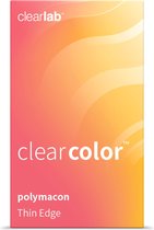 +4.50 - Clearcolor™ Light Blue - 2 pack - Maandlenzen - Kleurlenzen - Blauw