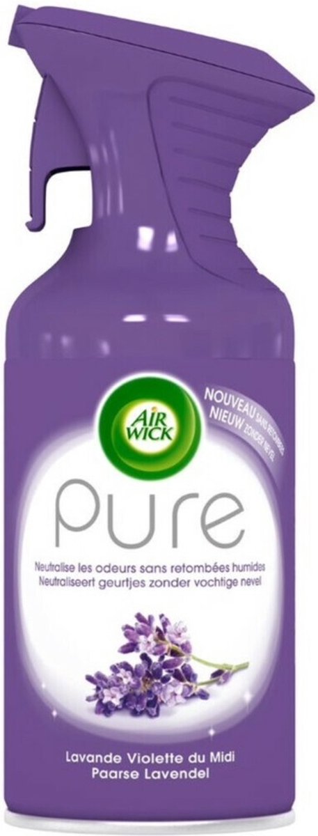 Air Wick Pure Paarse Lavendel - 6 x 250ml - Luchtverfrisser - Voordeelverpakking