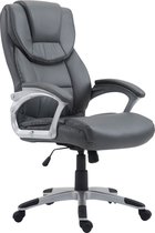 CLP XL Texas Bureaustoel - Ergonomisch - Voor volwassenen - Met armleuningen - Kunstleer - grijs