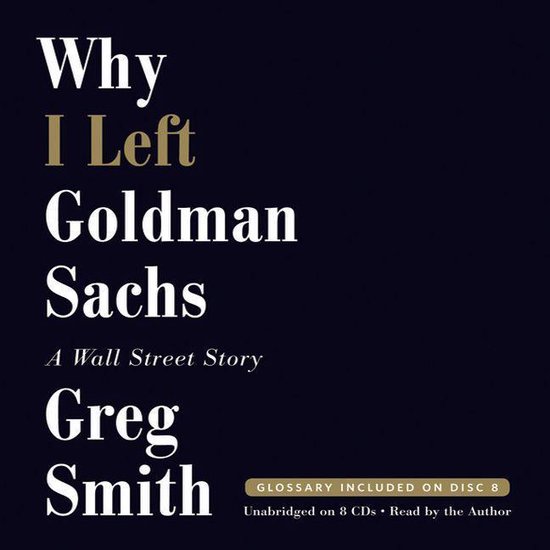 Why I Left Goldman Sachs - cover