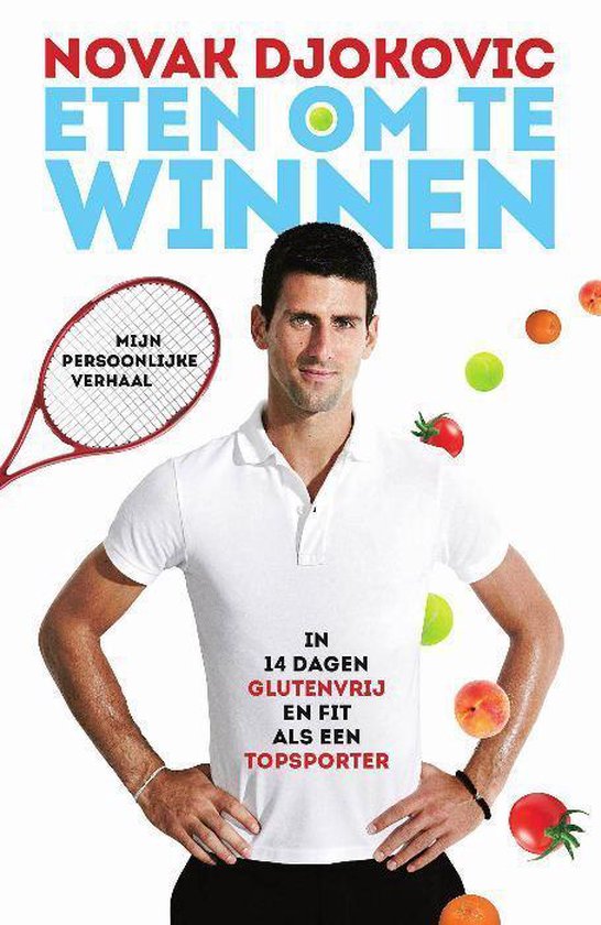 Cover van het boek 'Eten om te winnen' van Novak Djokovic