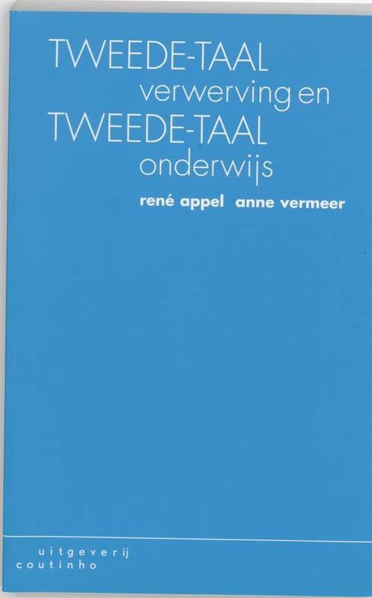 Cover van het boek 'Tweede-taalverwerving en tweede-taalonderwijs / 2e druk' van Anne Vermeer en René Appel