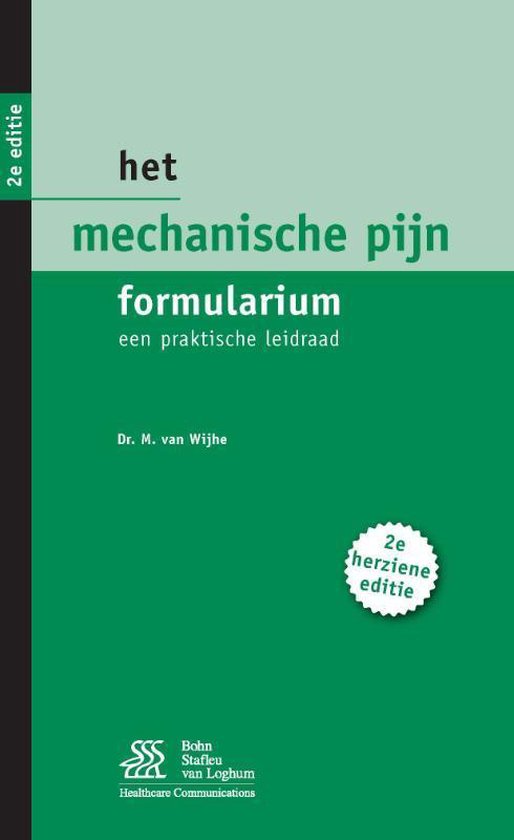 Cover van het boek 'mechanische pijn formularium / druk 2'