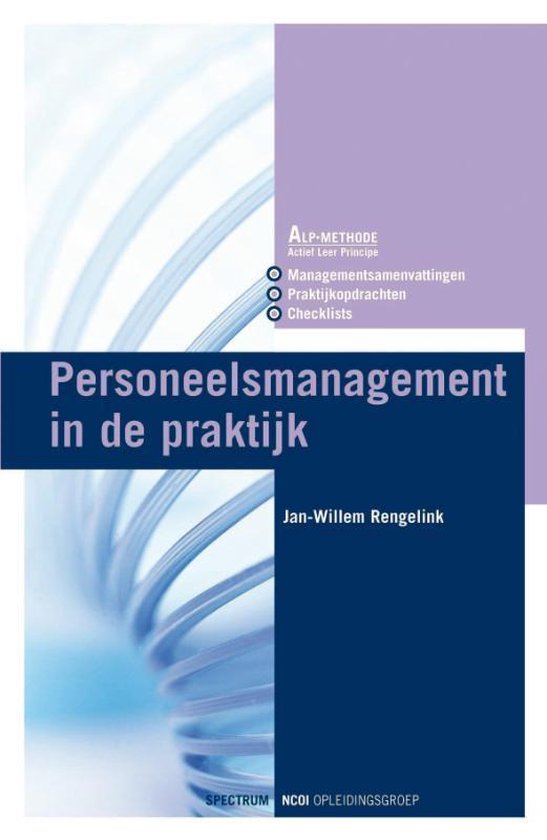 Cover van het boek 'Personeelsmanagement in de praktijk' van J.W. Rengelink