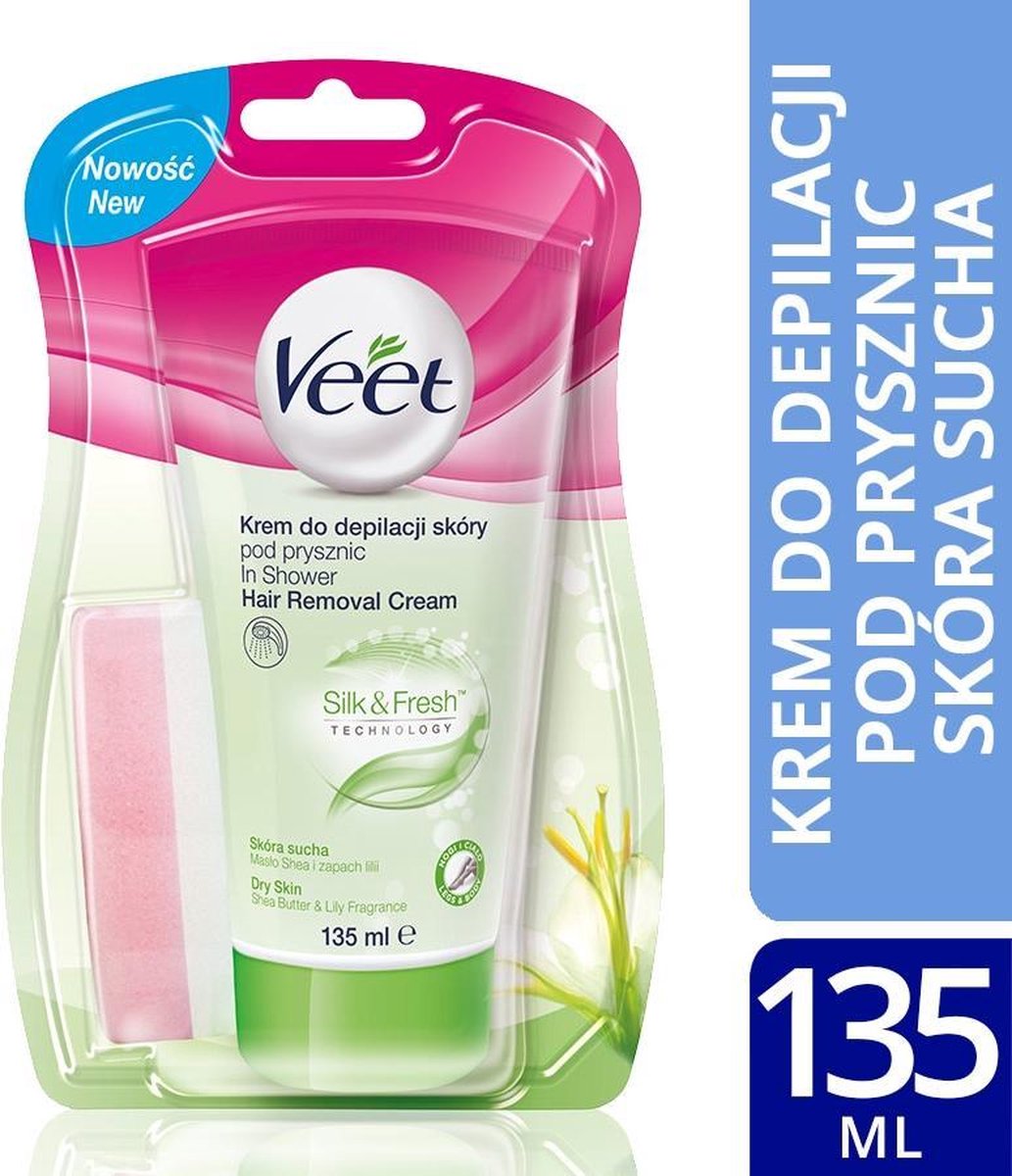Veet - Silk&Fresh Cremation Is An Under Shower Hair Removal For Scores Dry 135Ml