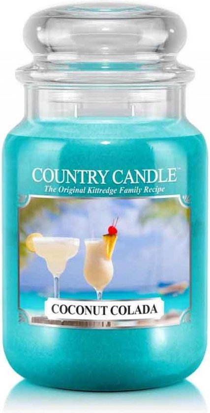 Yankee Country Candle Geurkaars Coconut Colada 652g - twee lontjes