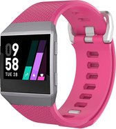Bandje Voor Fitbit Ionic Sport Band - Roze - Maat: SM - Horlogebandje, Armband