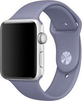 Sport band -  lavendel grijs - Geschikt voor Apple Watch  - 42mm en 44mm - ML - iwatch - Horlogeband Armband Polsband