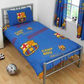 Barcelona Single Duvet Patch - FC Barcelona dekbedovertrek - eenpersoons met 1 kussensloop