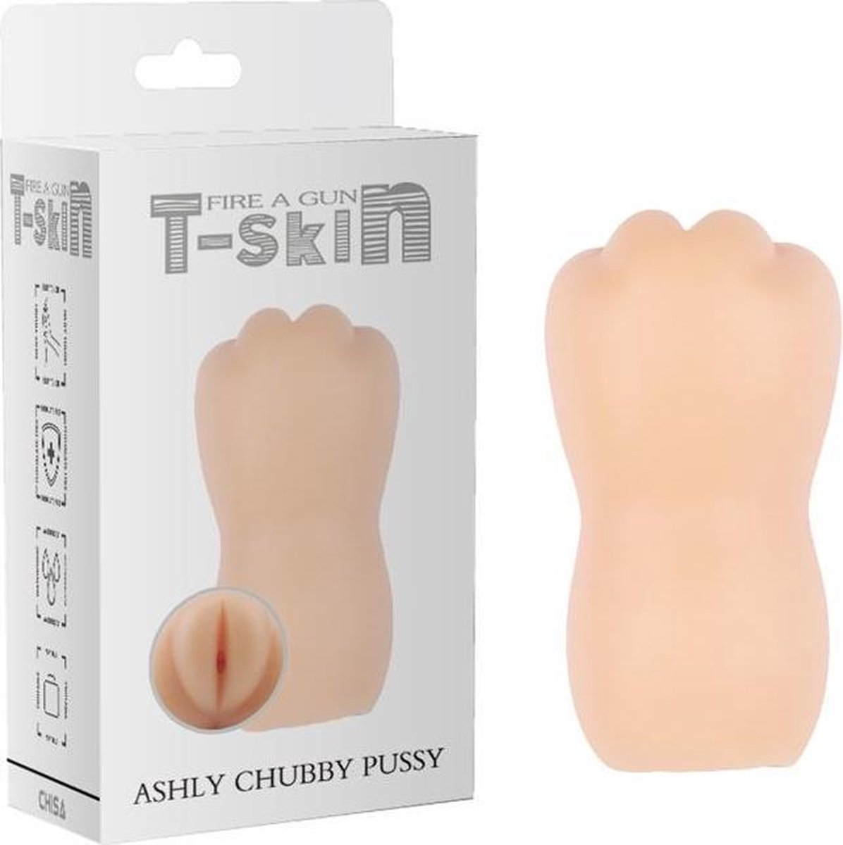 Goedkoopste CHISA - Masturbator Ashly Chubby Vagina T-skin 13.3 Cm Beige