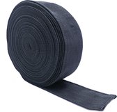 kettingslothoes 5 cm x 10 meter nylon zwart