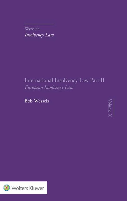 International Insolvency Law Part II European Insolvency Law - cover