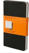 Moleskine Cahier Journals - Pocket - Gelinieerd - Zwart - set van 3