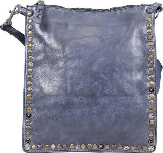 SH leder Echt lederen schoudertas, handtas, crossbody tas, clutch, kleine tas, avondtas, 23x13cm Jennie G323, watergroen, Eén Maat