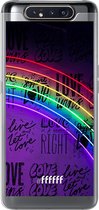 Samsung Galaxy A80 Hoesje Transparant TPU Case - Love is Love #ffffff