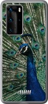 Huawei P40 Pro Hoesje Transparant TPU Case - Peacock #ffffff
