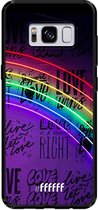 Samsung Galaxy S8 Hoesje TPU Case - Love is Love #ffffff