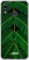Huawei P20 Lite (2018) Hoesje Transparant TPU Case - Symmetric Plants #ffffff