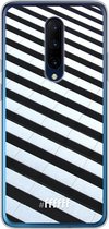 OnePlus 7 Pro Hoesje Transparant TPU Case - Mono Tiles #ffffff