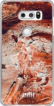 6F hoesje - geschikt voor LG V30 (2017) -  Transparant TPU Case - Orange Red Party #ffffff