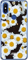 Xiaomi Mi Mix 3 Hoesje Transparant TPU Case - Daisies #ffffff