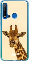 Huawei P20 Lite (2019) Hoesje Transparant TPU Case - Giraffe #ffffff