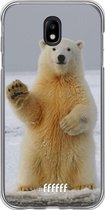 Samsung Galaxy J7 (2017) Hoesje Transparant TPU Case - Polar Bear #ffffff