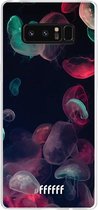 Samsung Galaxy Note 8 Hoesje Transparant TPU Case - Jellyfish Bloom #ffffff